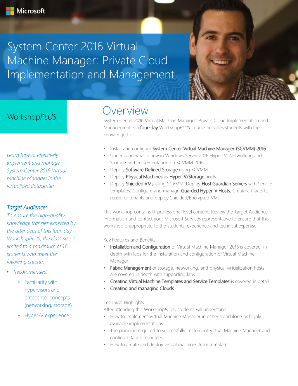 System Center 2016 Virtual Machine Manager: Private Cloud Implementation and Management