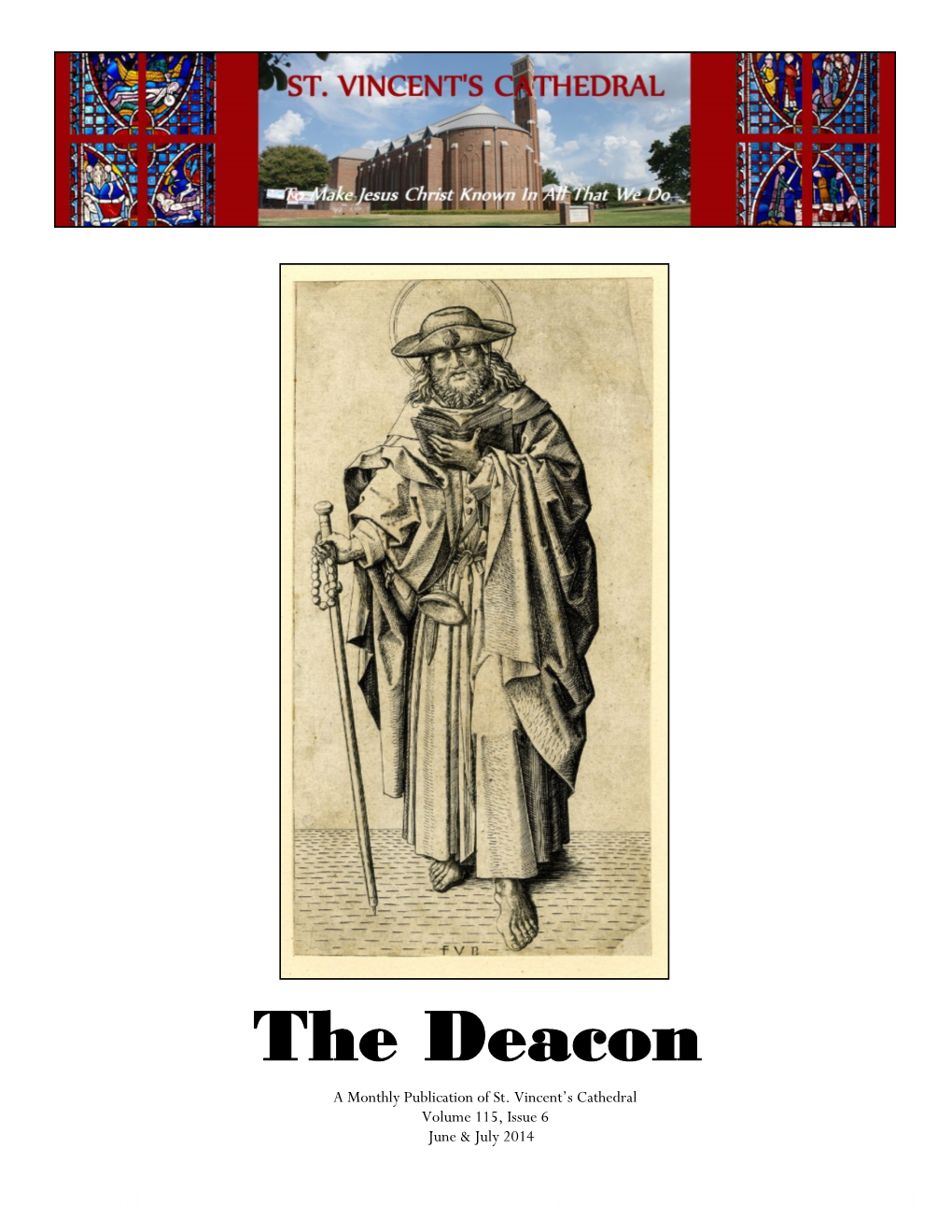 The Deacon a Monthly Publication of St