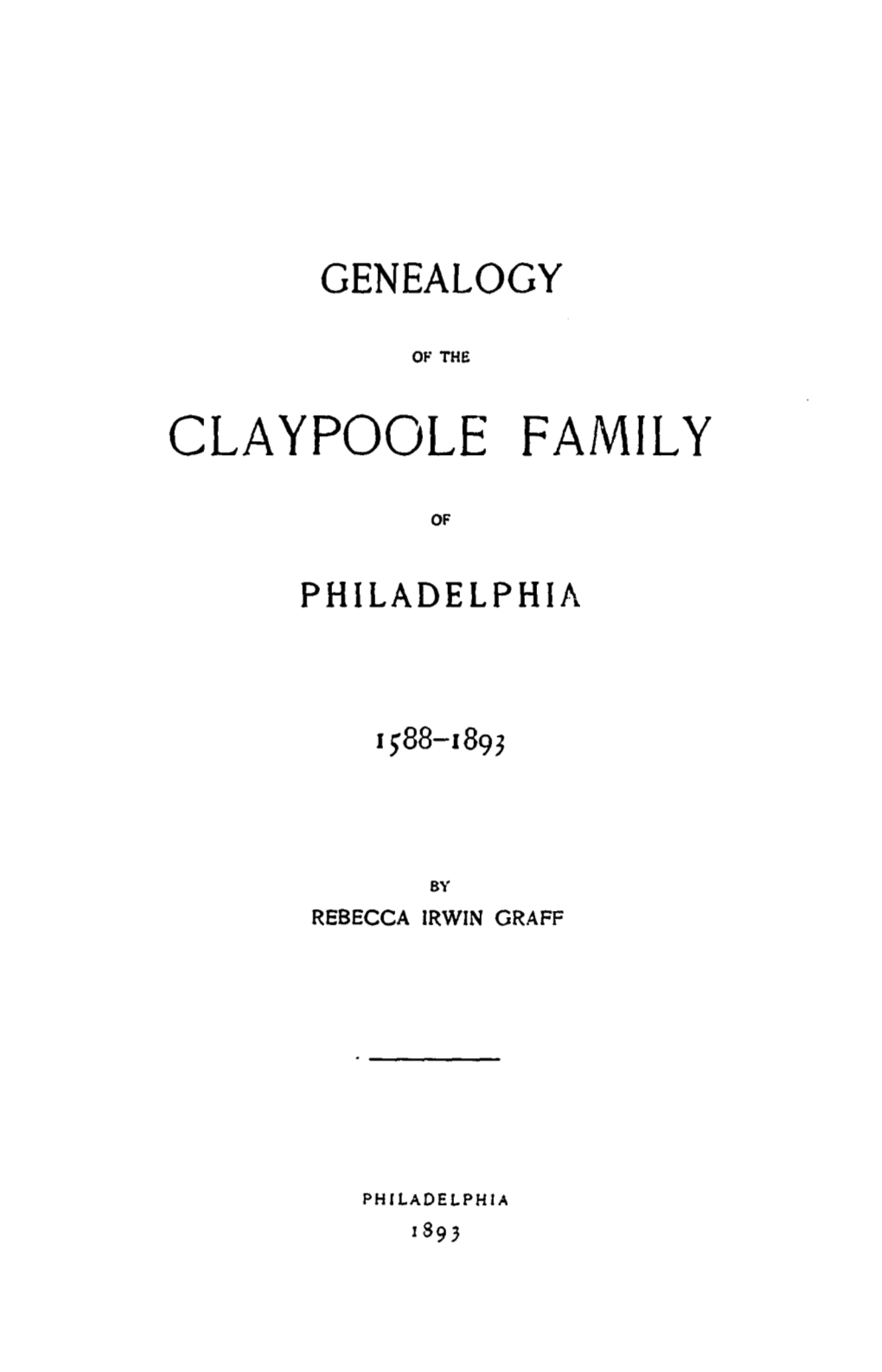 Claypoole Family