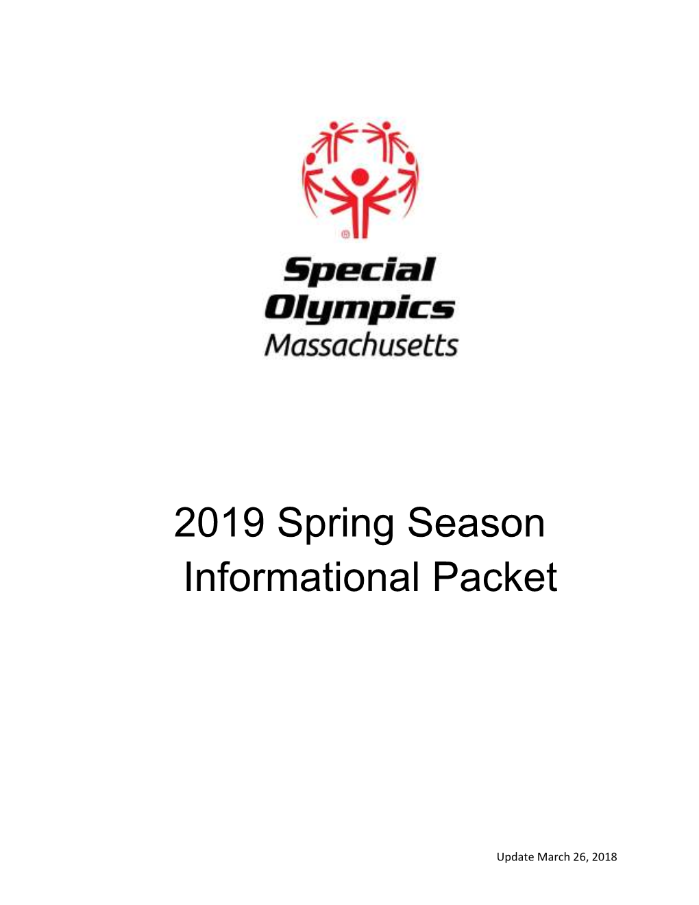 2019 Spring Season Informational Packet