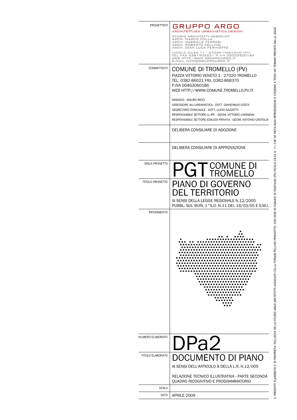 Pgt2009 Tromello Dp0a2 Relazione