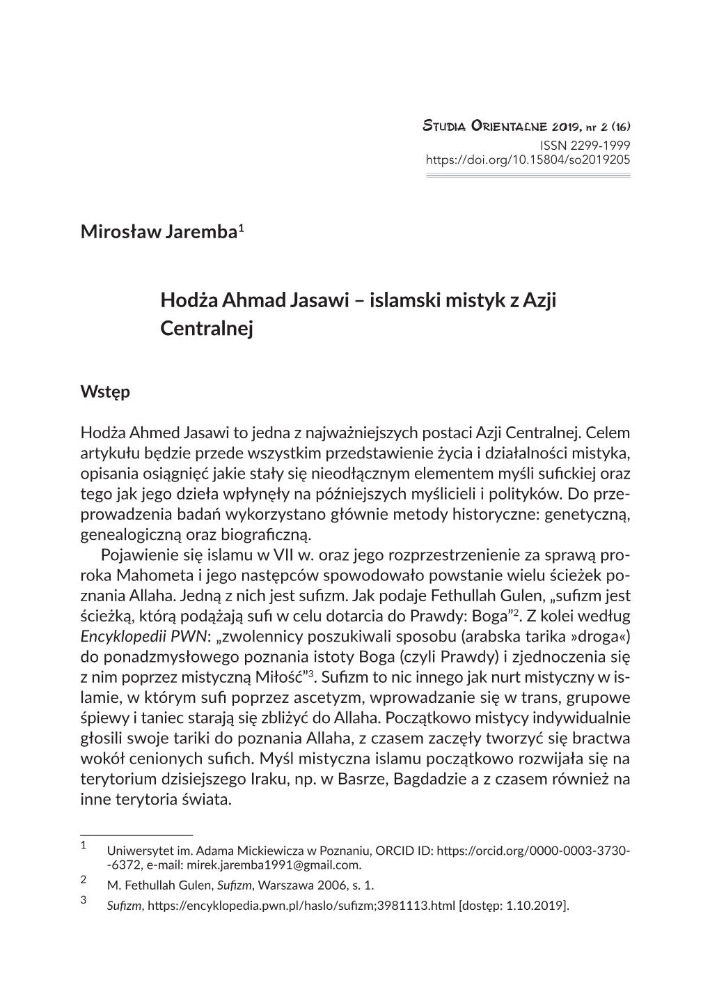 Hodża Ahmad Jasawi – Islamski Mistyk Z Azji Centralnej