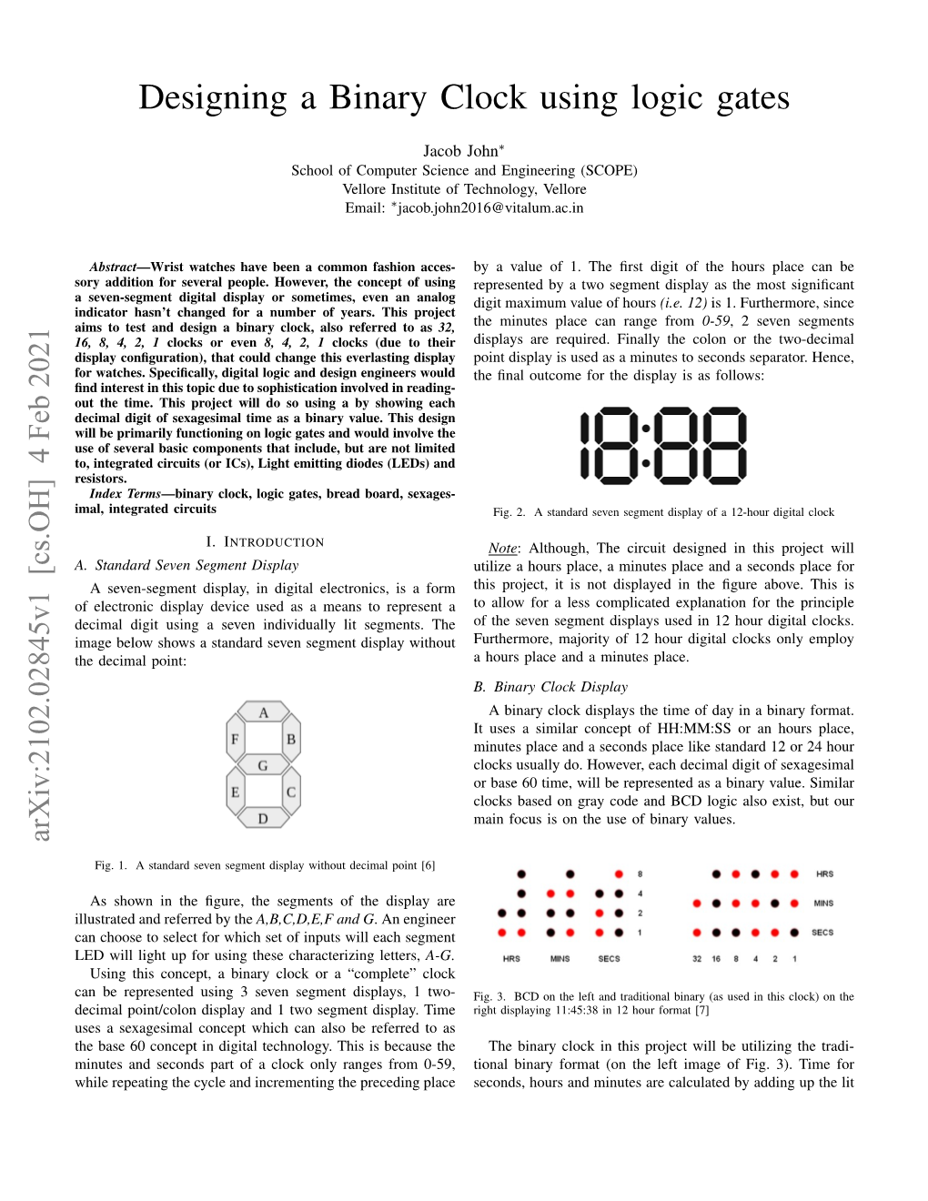 Designing a Binary Clock Using Logic Gates