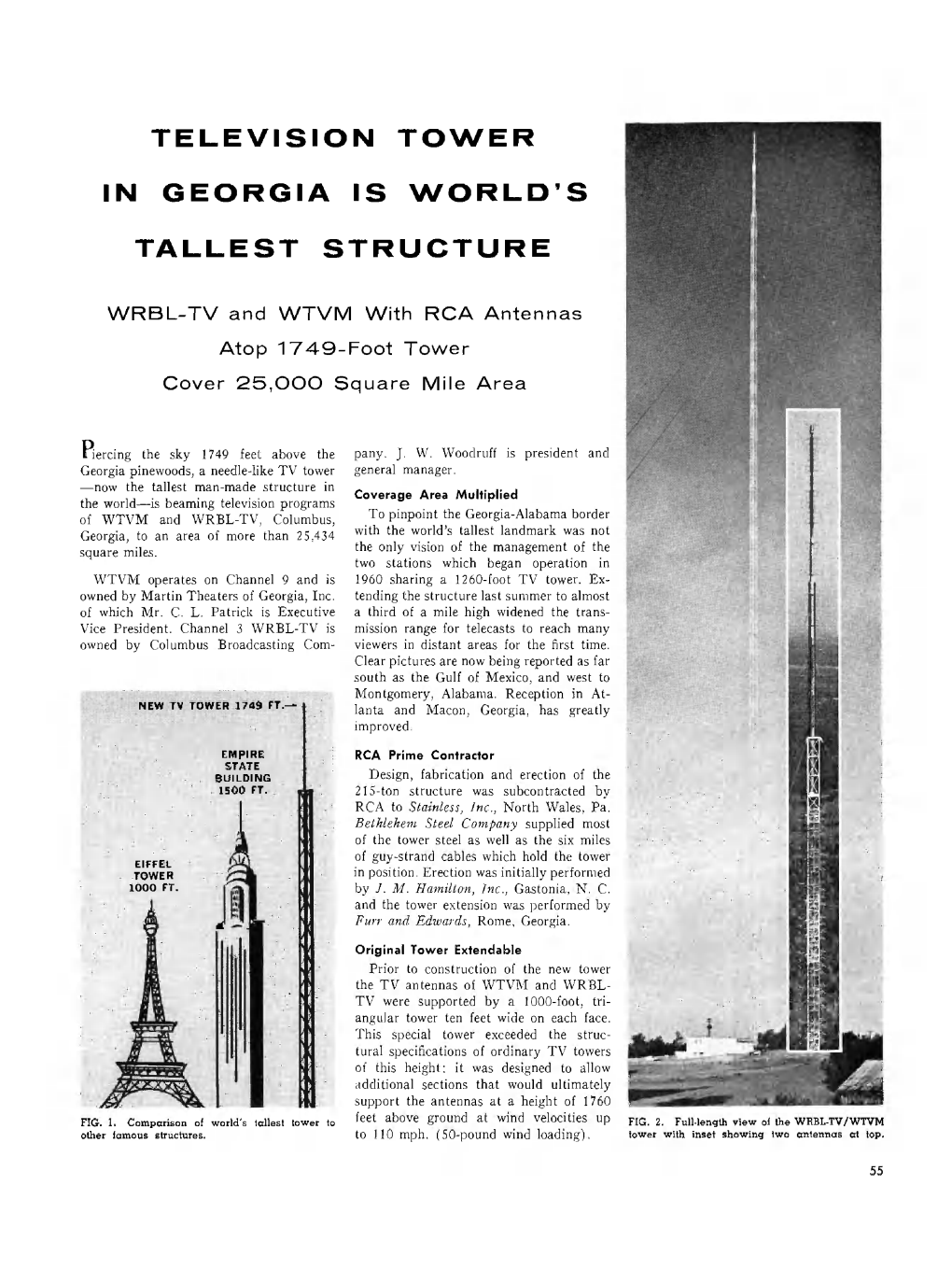 Television Tower in Georgia Is World's Tallest Structure