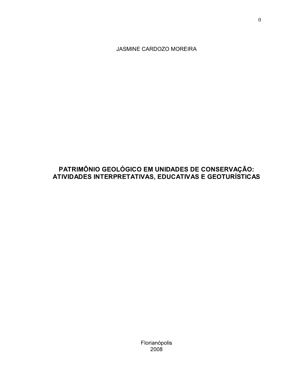 Patrimônio Geológico Em Unidades Conservação