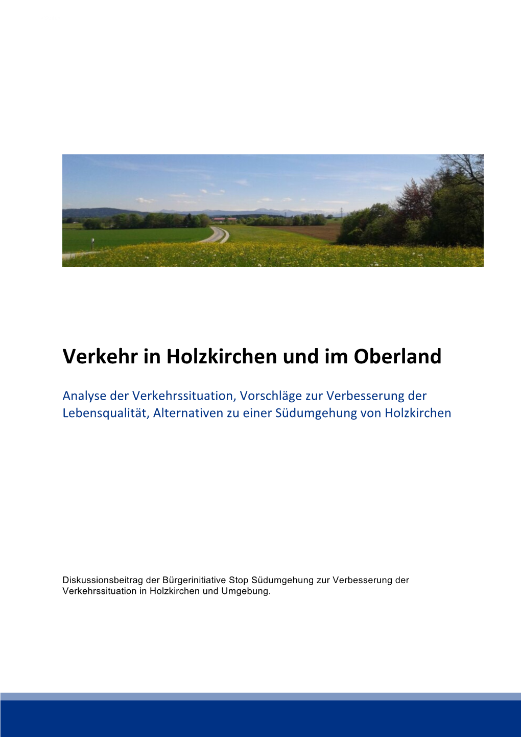 Verkehr in Holzkirchen Und Im Oberland