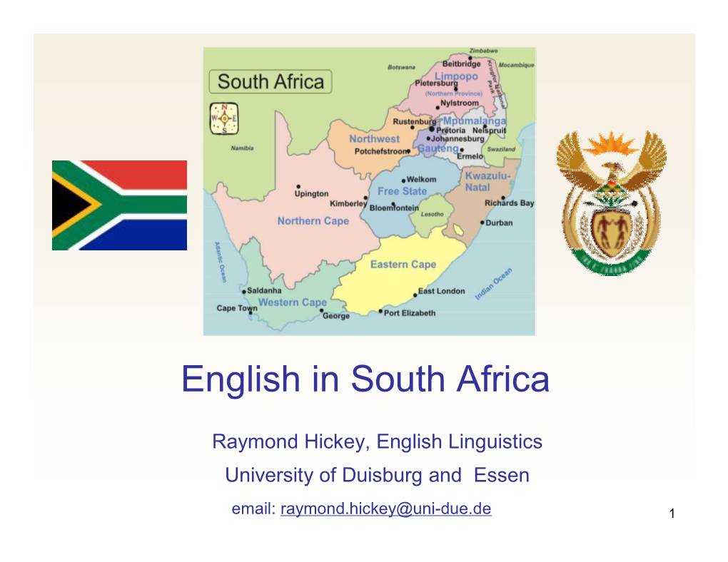 English in South Africa