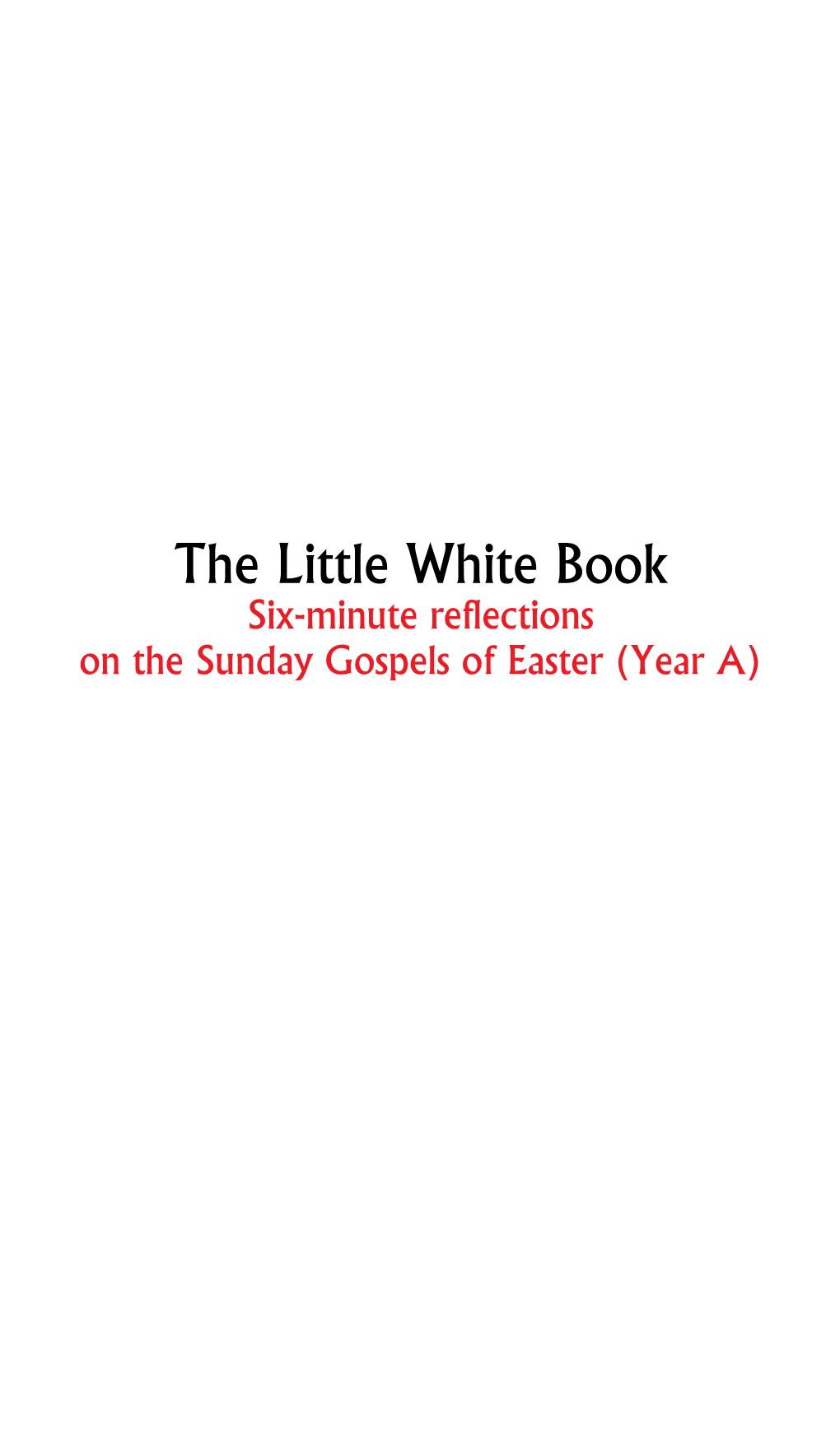 The Little White Book