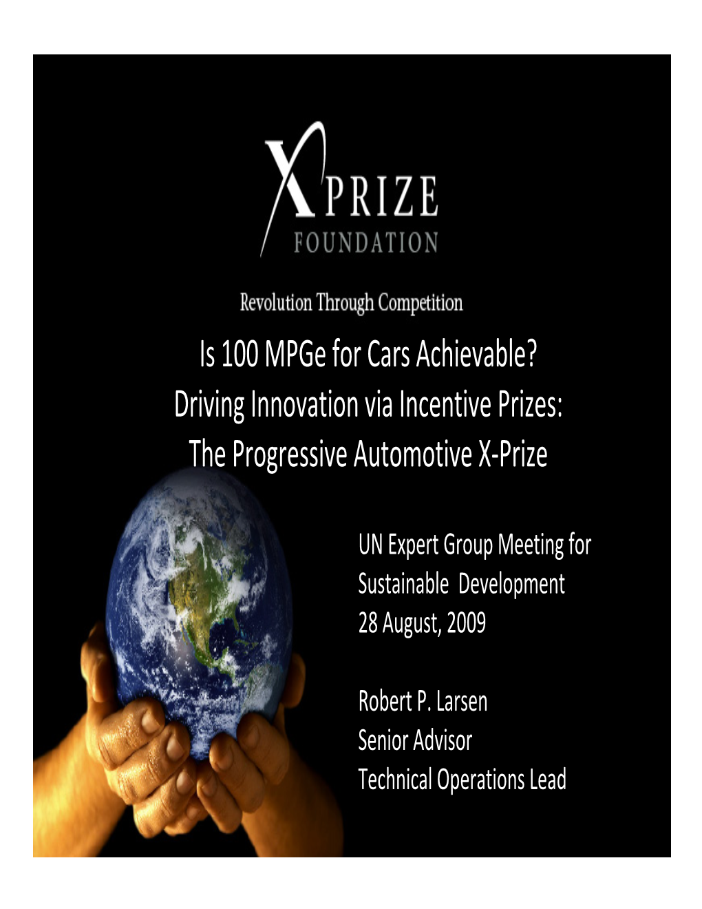 The Progressive Automotive X-Prize