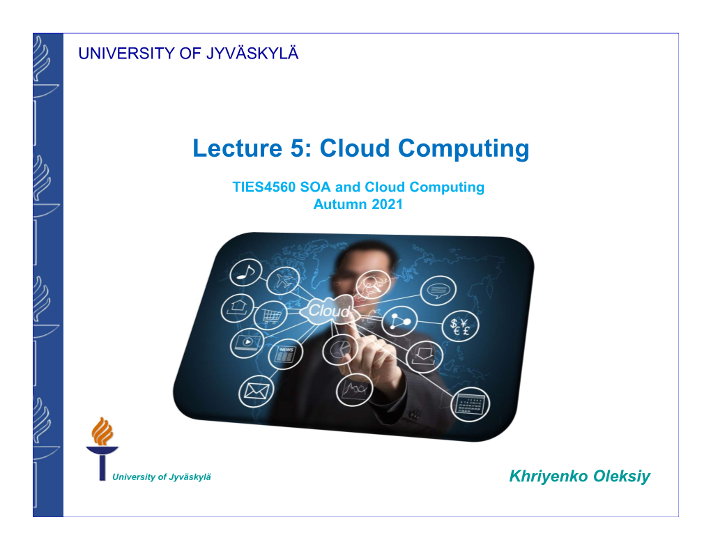 Lecture 5: Cloud Computing