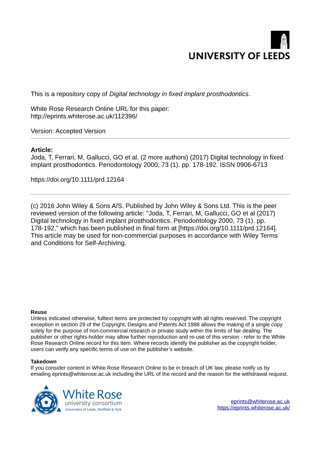 Digital Technology in Fixed Implant Prosthodontics