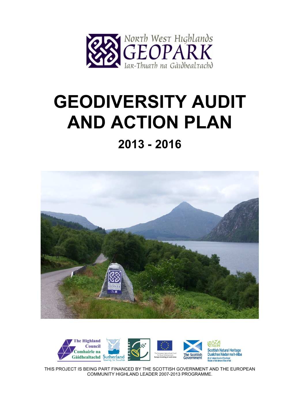 Geodiversity Audit and Action Plan 2013 - 2016