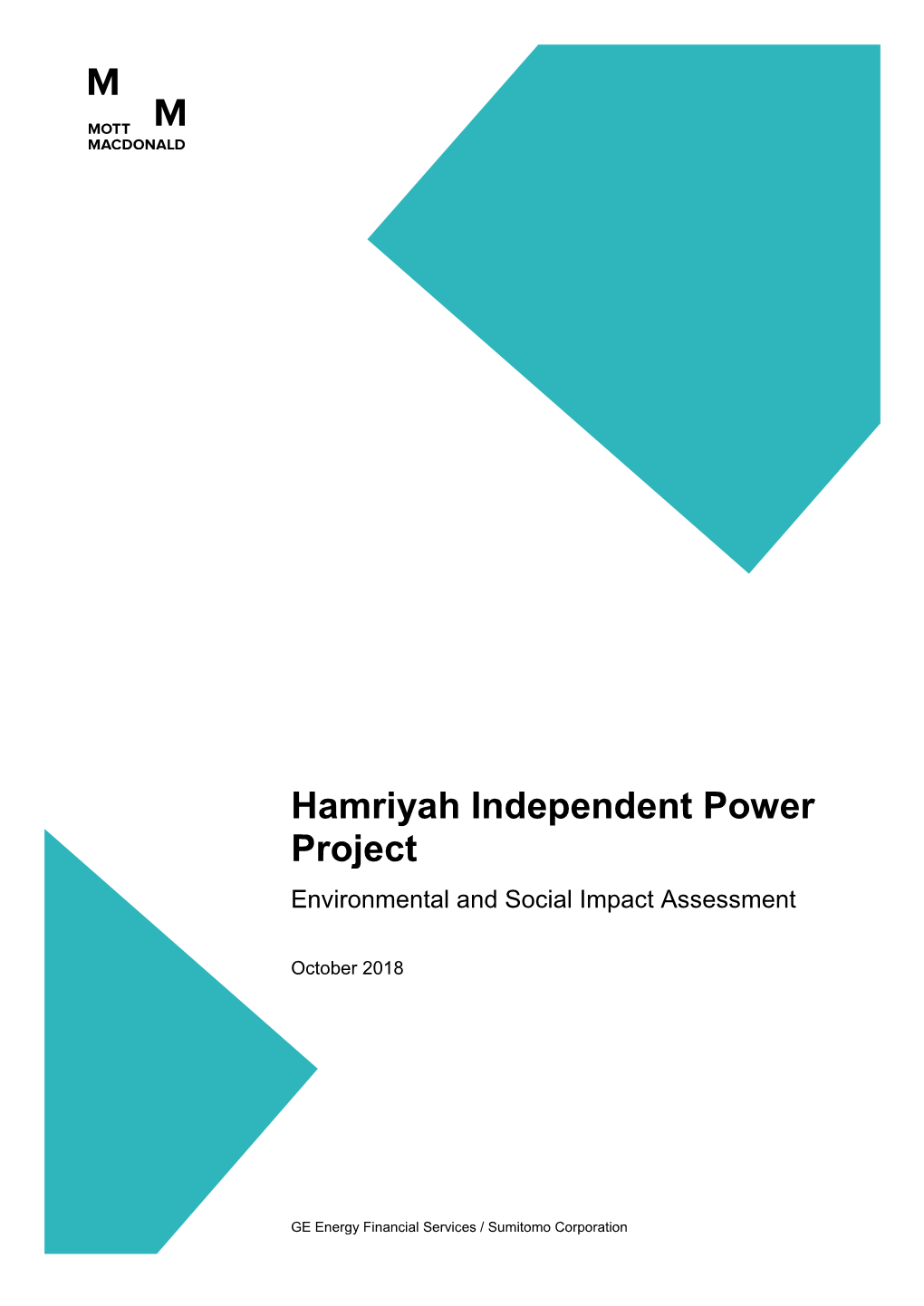 Hamriyah Independent Power Project Environmental and Social Impact Assessment