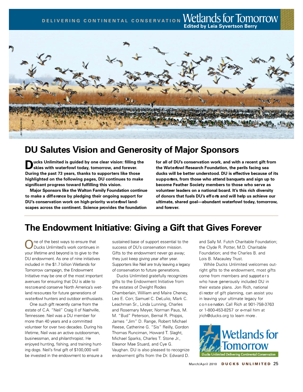 The Endowment Initiative: Giving a Gift That Gives Forever DU Salutes