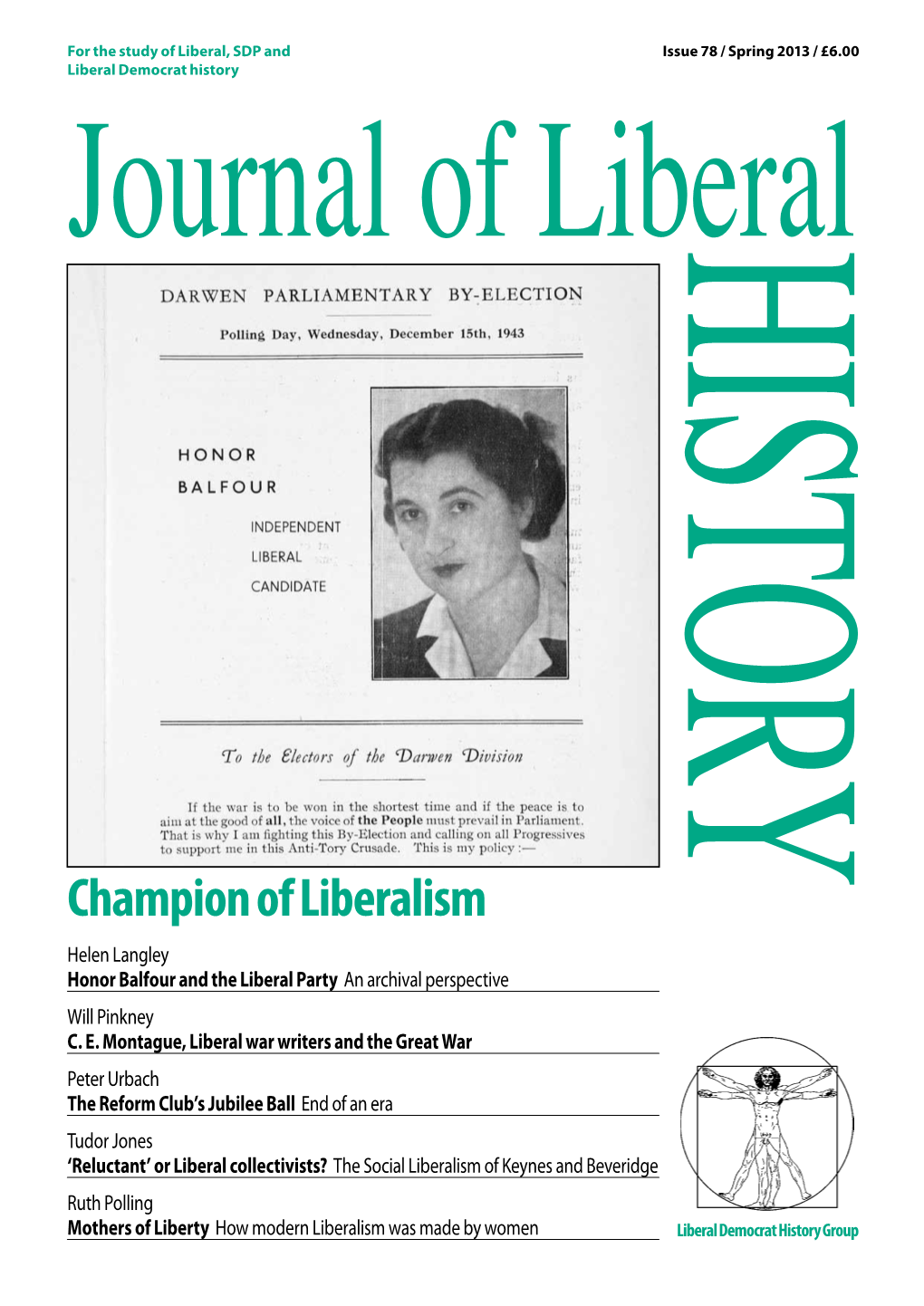 Champion of Liberalism Helen Langley Honor Balfour and the Liberal Party an Archival Perspective Will Pinkney C