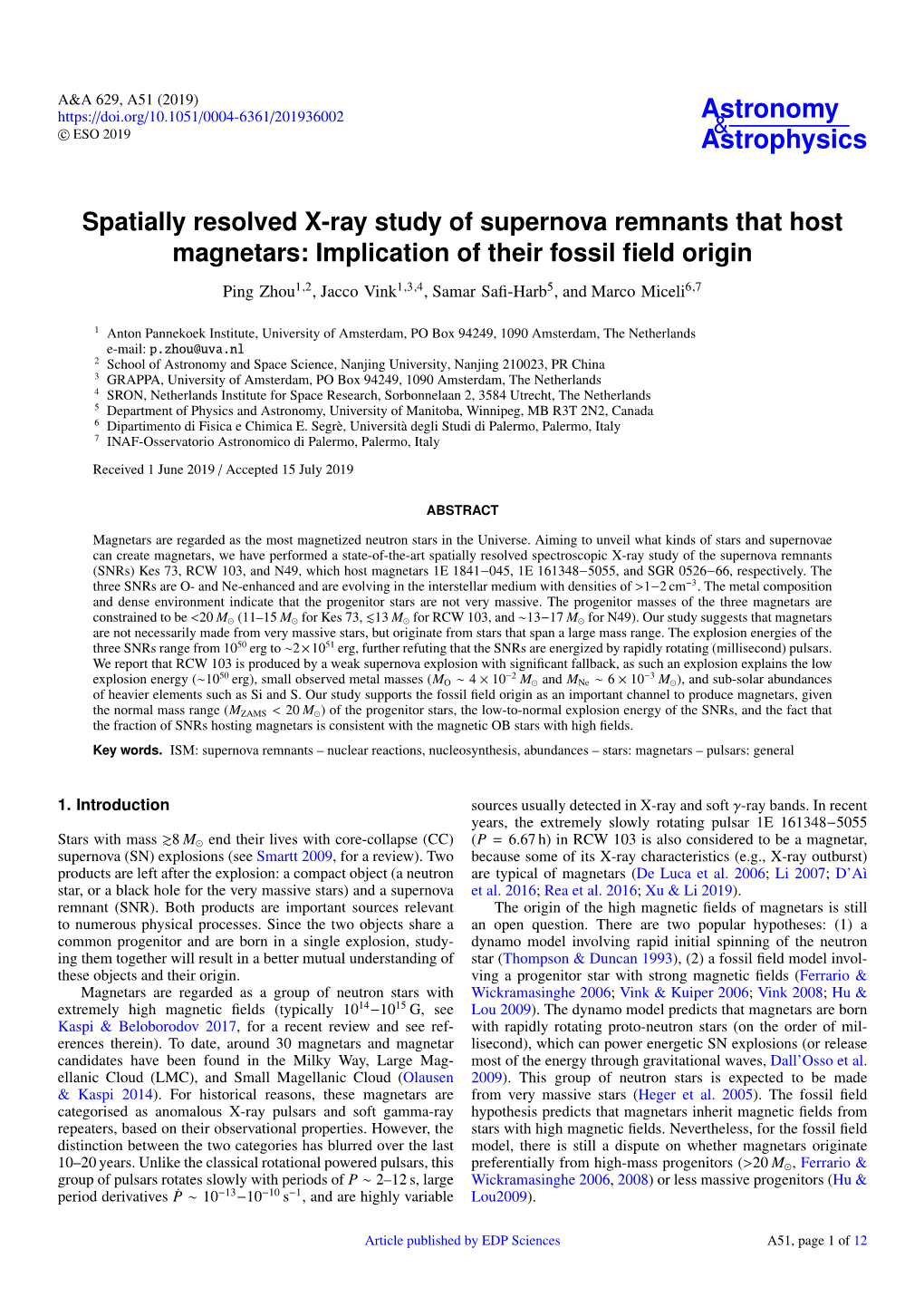 Spatially Resolved X-Ray Study of Supernova Remnants That Host Magnetars