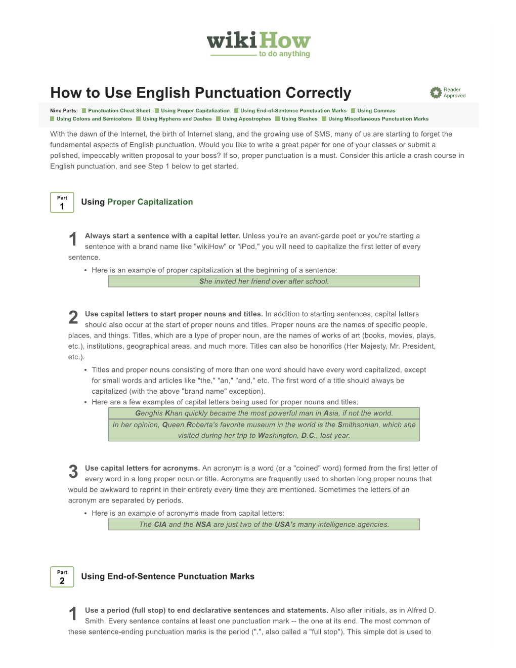 How to Use English Punctuation Correctly Approved