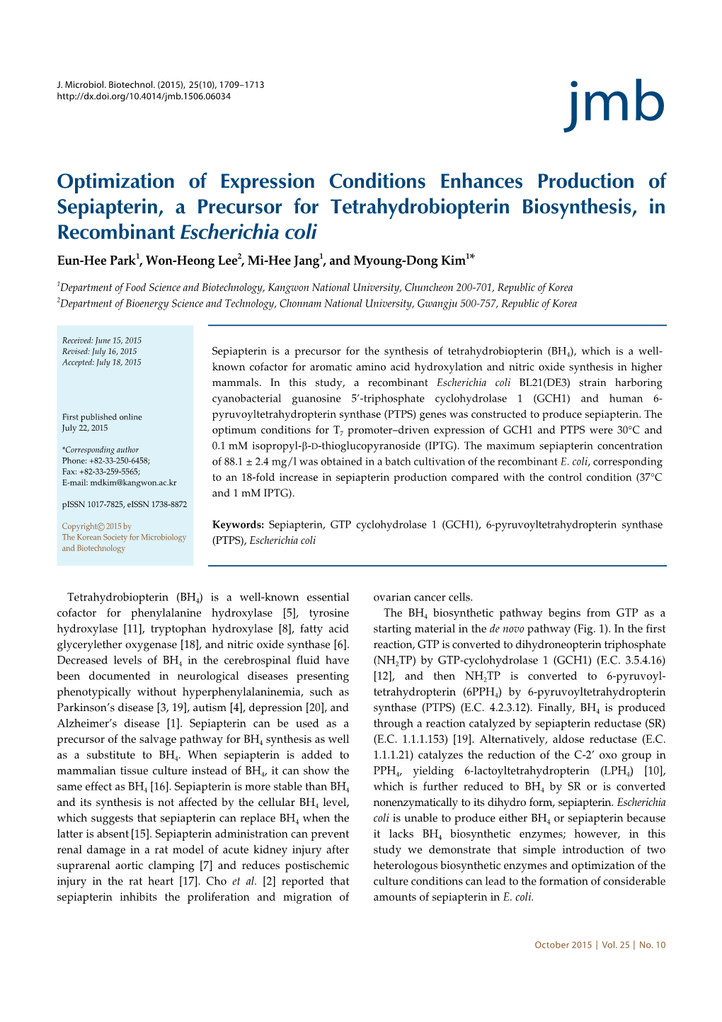 Optimization of Expression Conditions Enhances Production Of