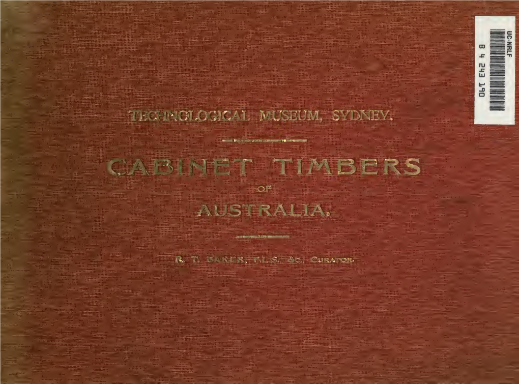 Cabinet Timbers of Australia