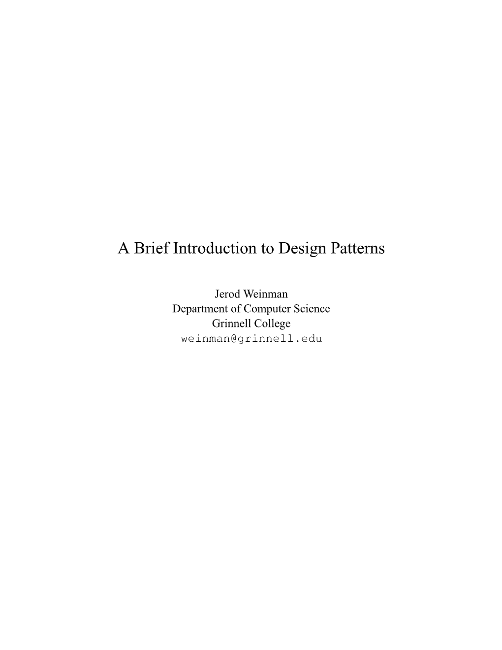 Design Patterns Chapter 3