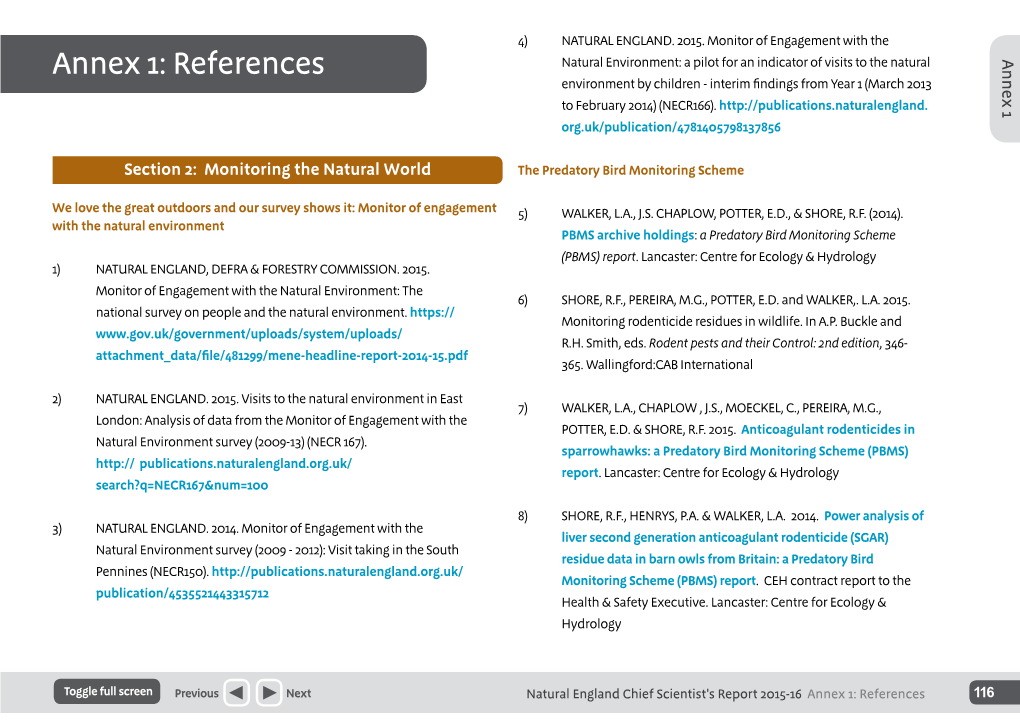 Annex 1: References