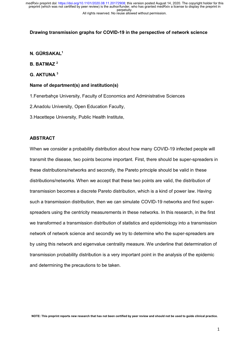 1 Drawing Transmission Graphs for COVID-19 in the Perspective Of