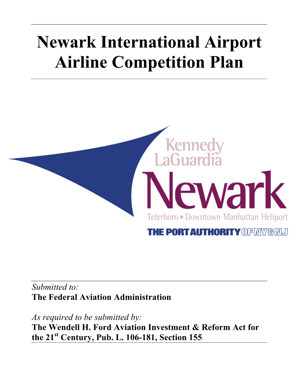 Newark International Airport Airline Competition Plan