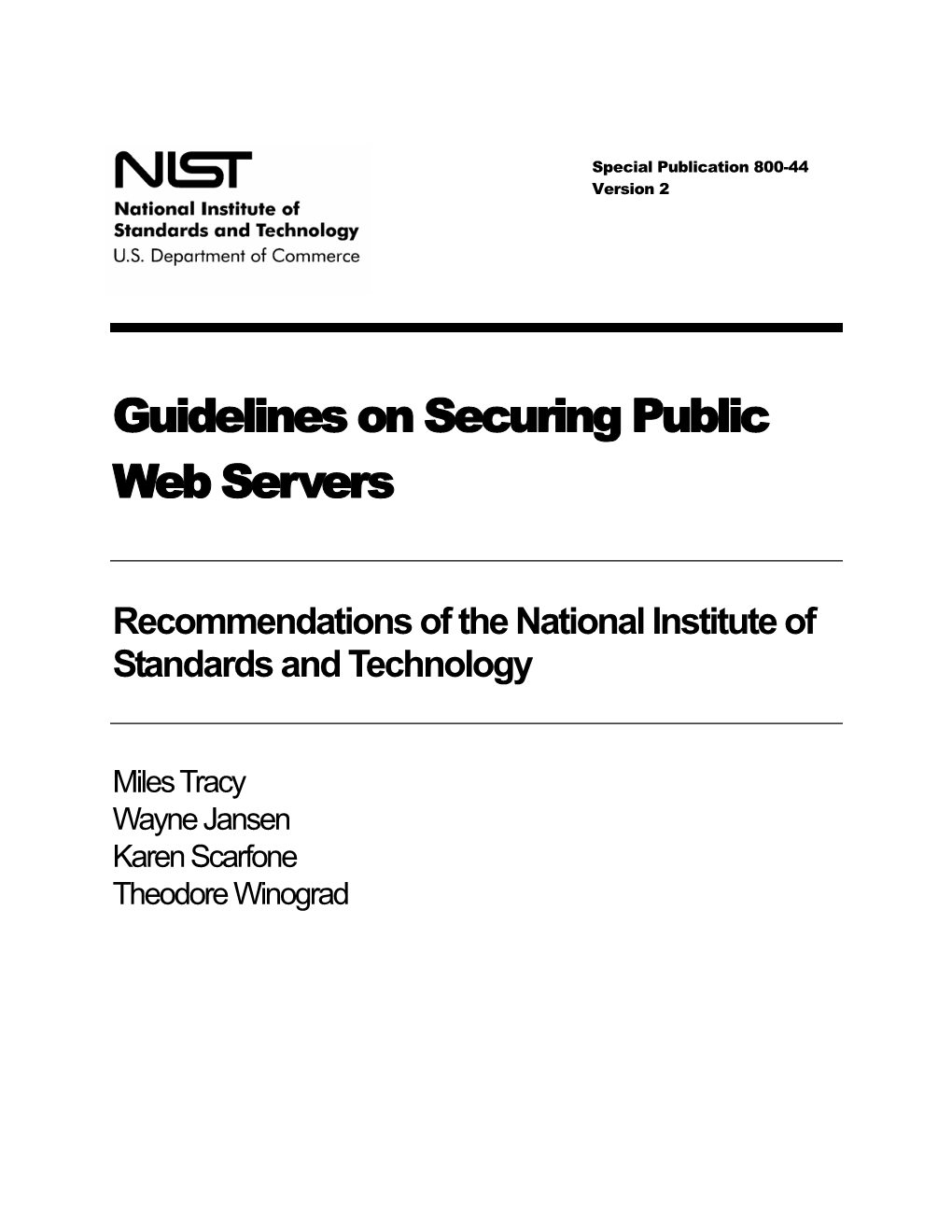 NIST SP 800-44 Version 2