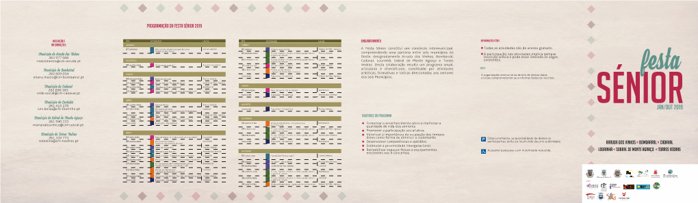 Programa Da Festa Sénior 2018/2019 (PDF)