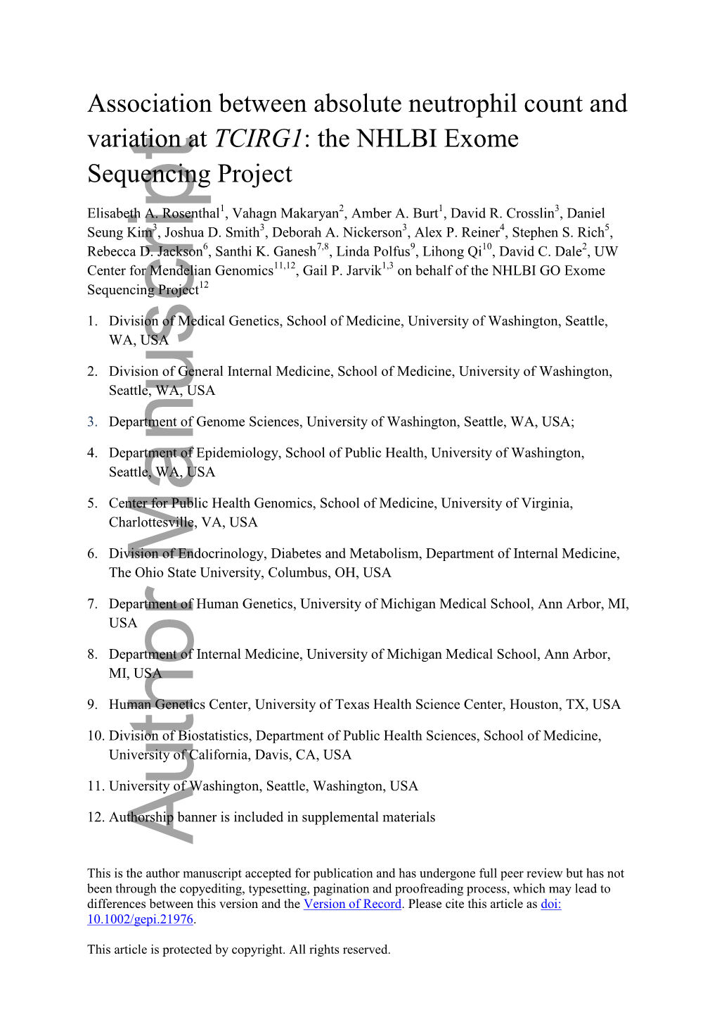 &lt;I&gt;TCIRG1&lt;/I&gt;: the NHLBI Exome Sequencing Project