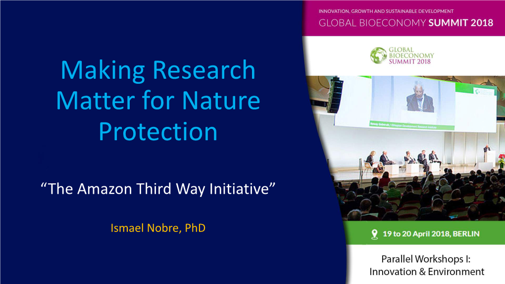 Making Research Matter for Nature Protection
