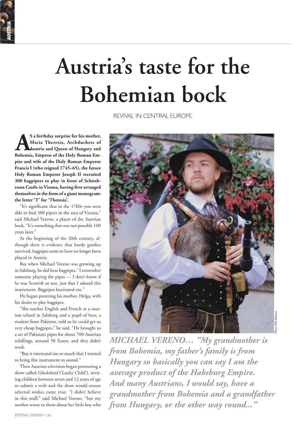 Austria's Taste for the Bohemian Bock