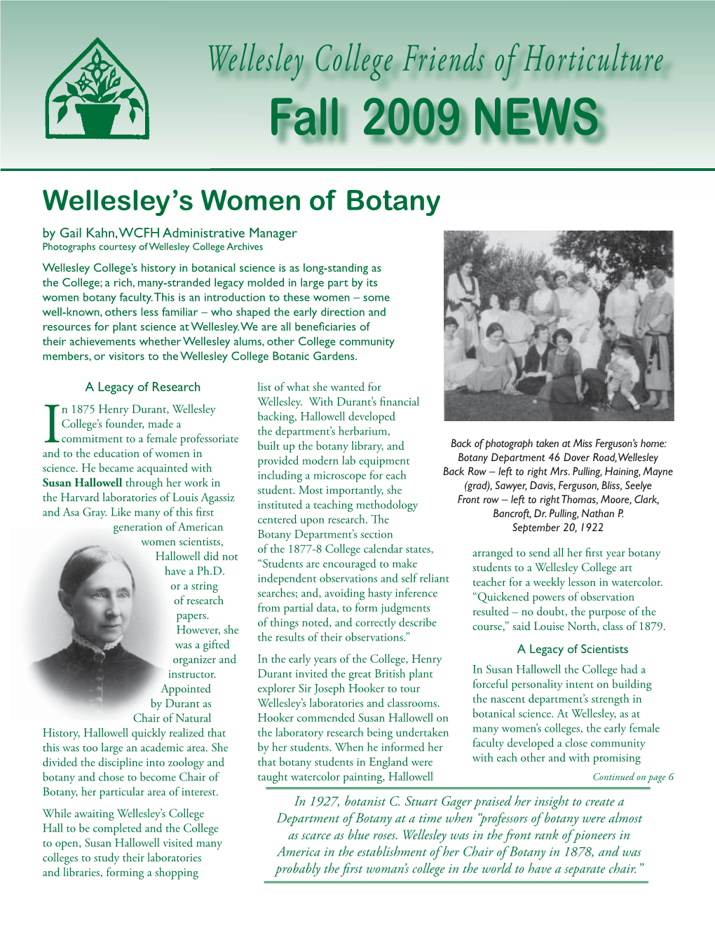 Fall 2009 NEWS