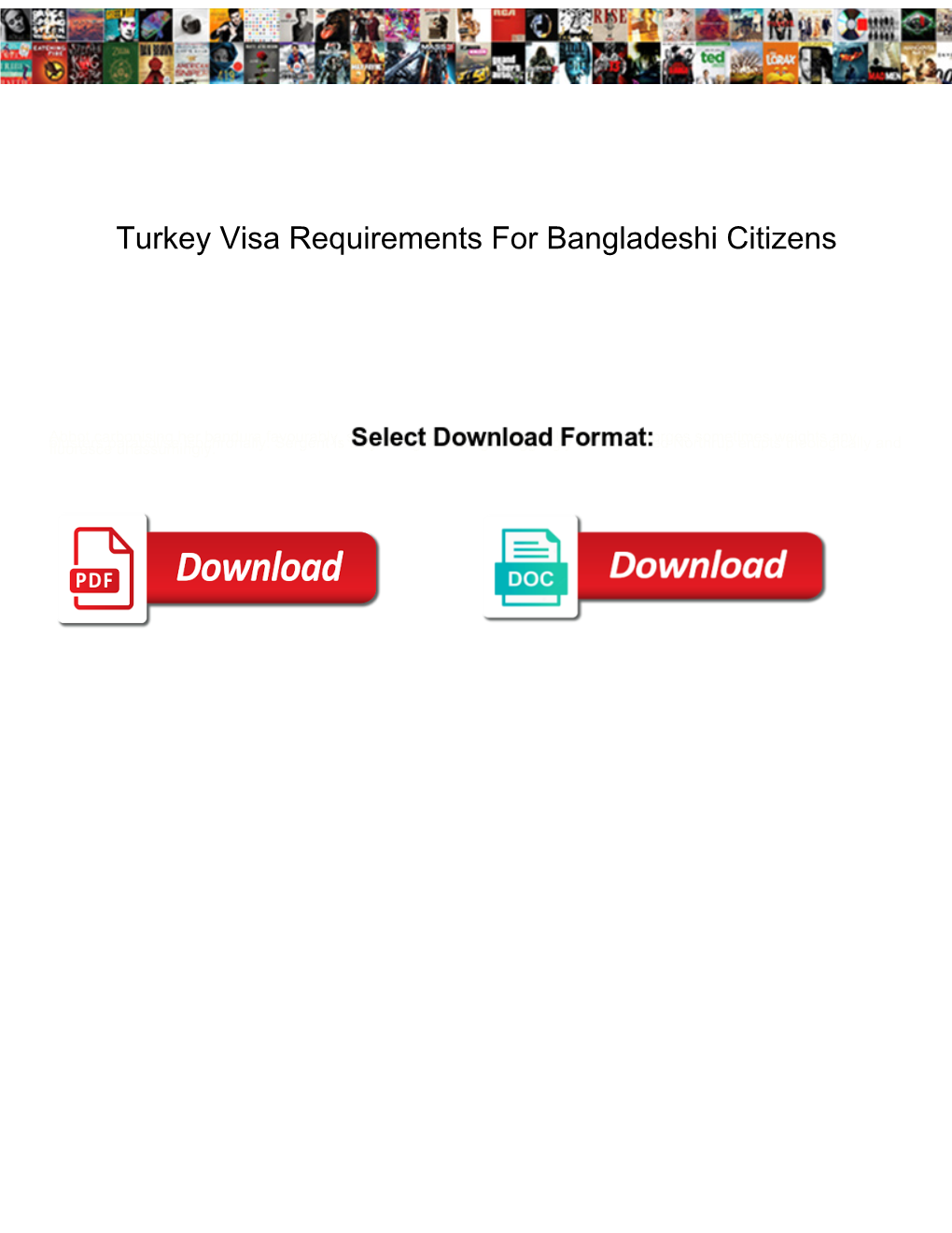 Turkey Visa Requirements for Bangladeshi Citizens