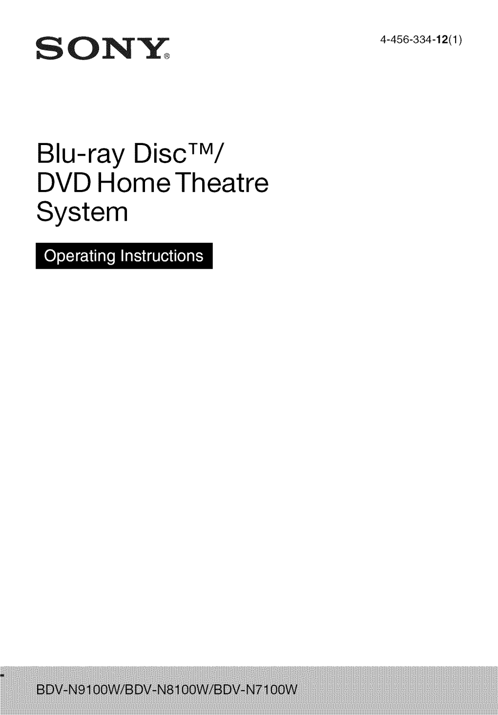 Blu-Ray Disctm/ DVD Home Theatre System