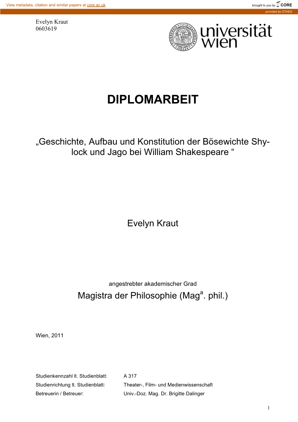 Diplomarbeit