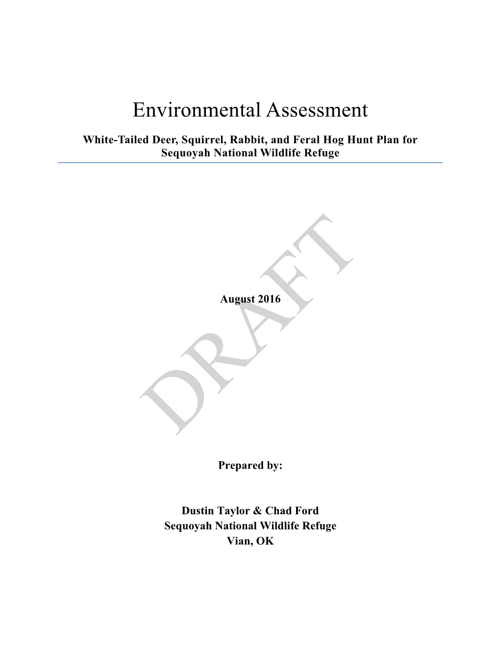 Environmental Assessment