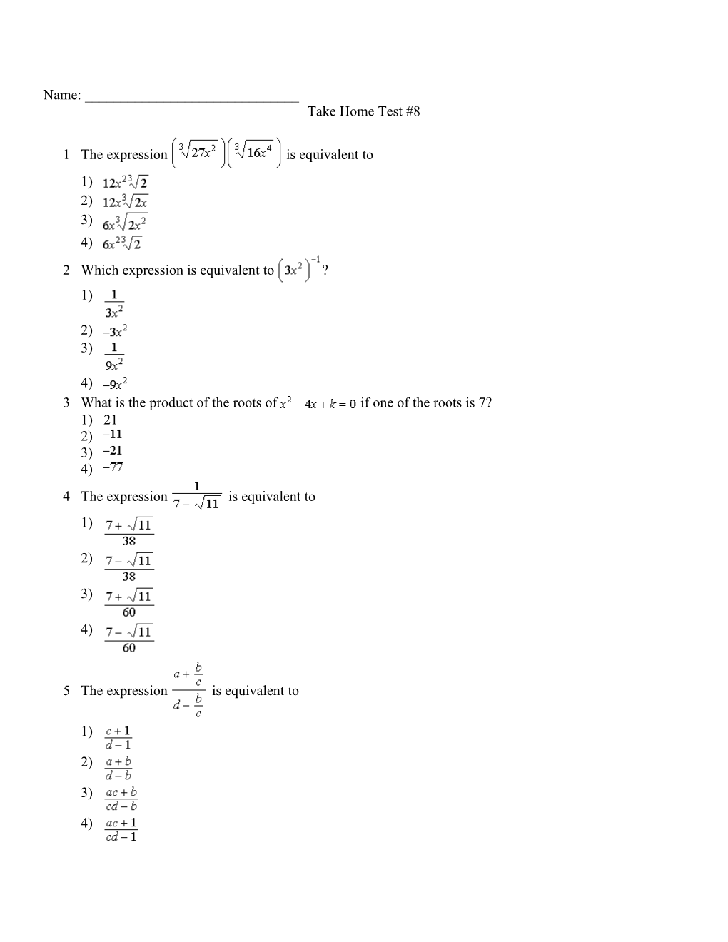 3 What Is the Product of the Roots of If One of the Roots Is 7?