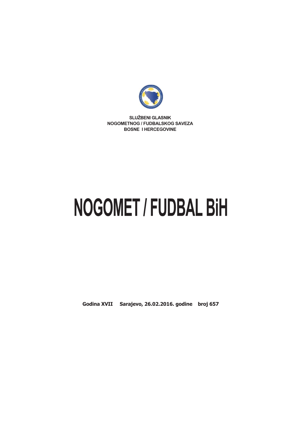 NOGOMET / FUDBAL Bih