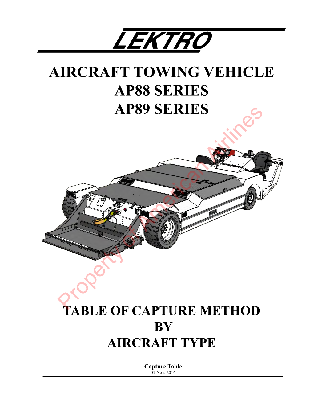 Aircraft Towing Vehicle Ap88 Series Ap89 Series