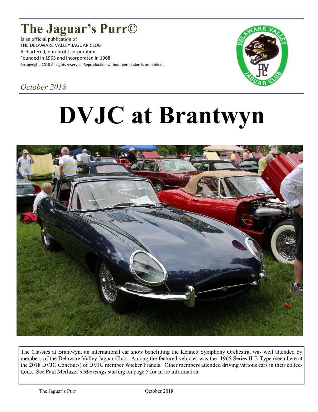 DVJC at Brantwyn