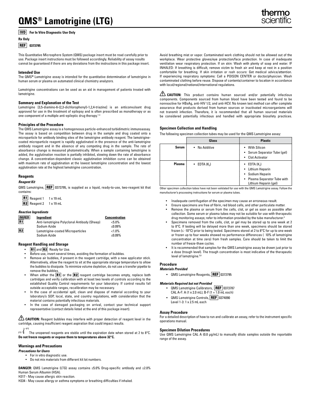 QMS® Lamotrigine (LTG)