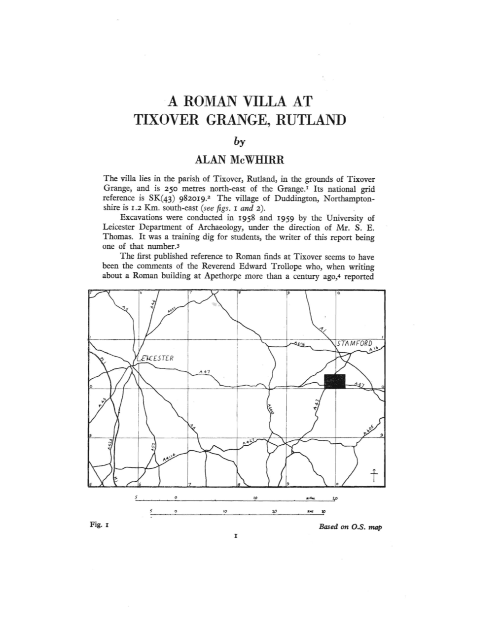 A R,OMAN VILLA at TIXOVER GRANGE, RUTLAND by ALAN Mcwhirr