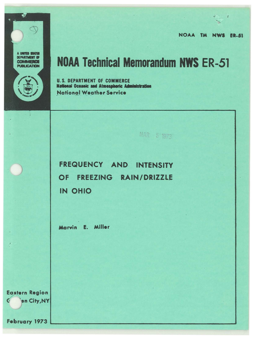 FREQUENCY and INTENSITY of FREEZING RAIN/DRIZZLE in OHIO ) ~Rnne