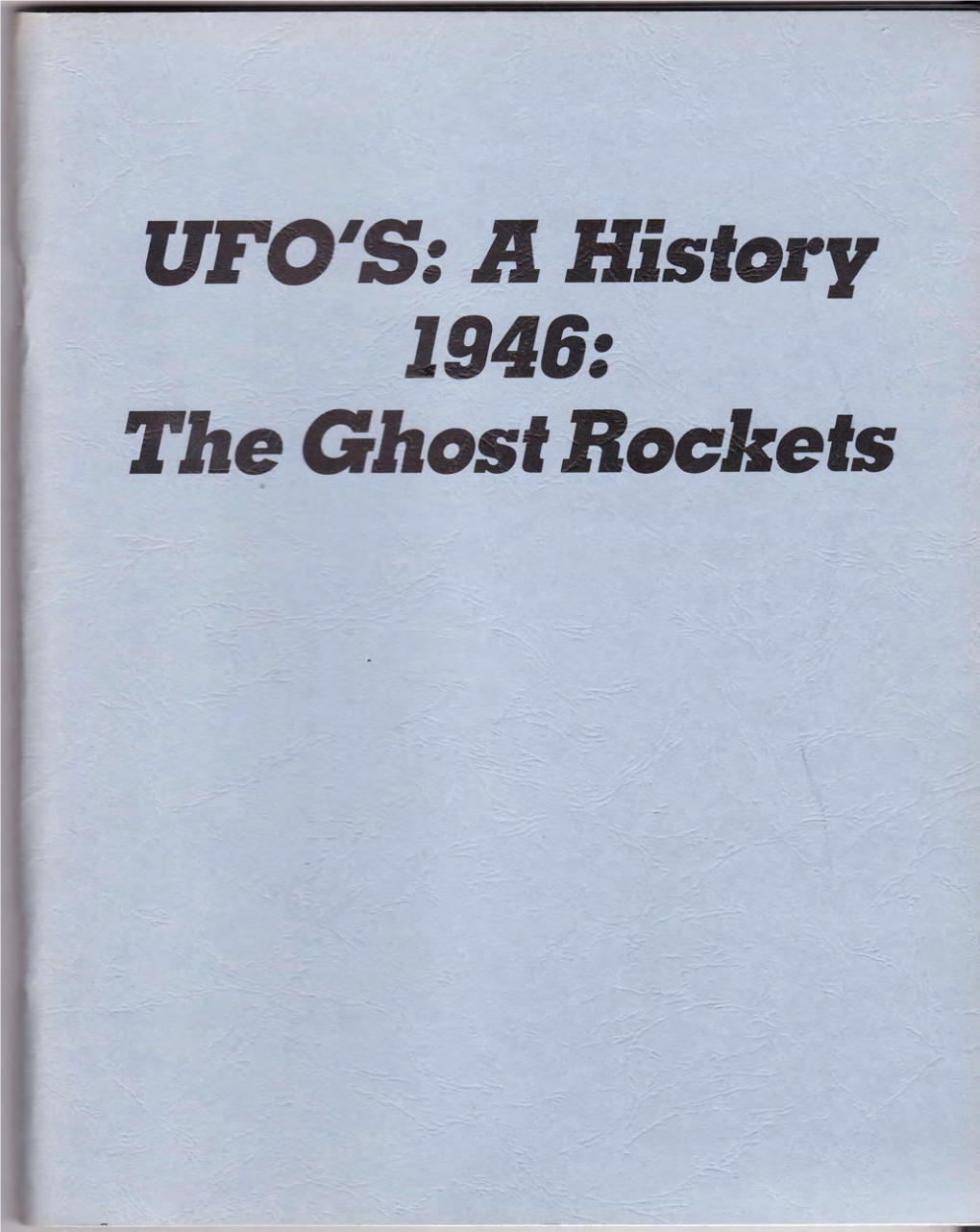 1946: the Ghost Rockets