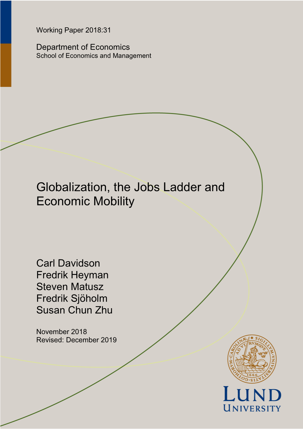 Globalization, the Jobs Ladder and Economic Mobility