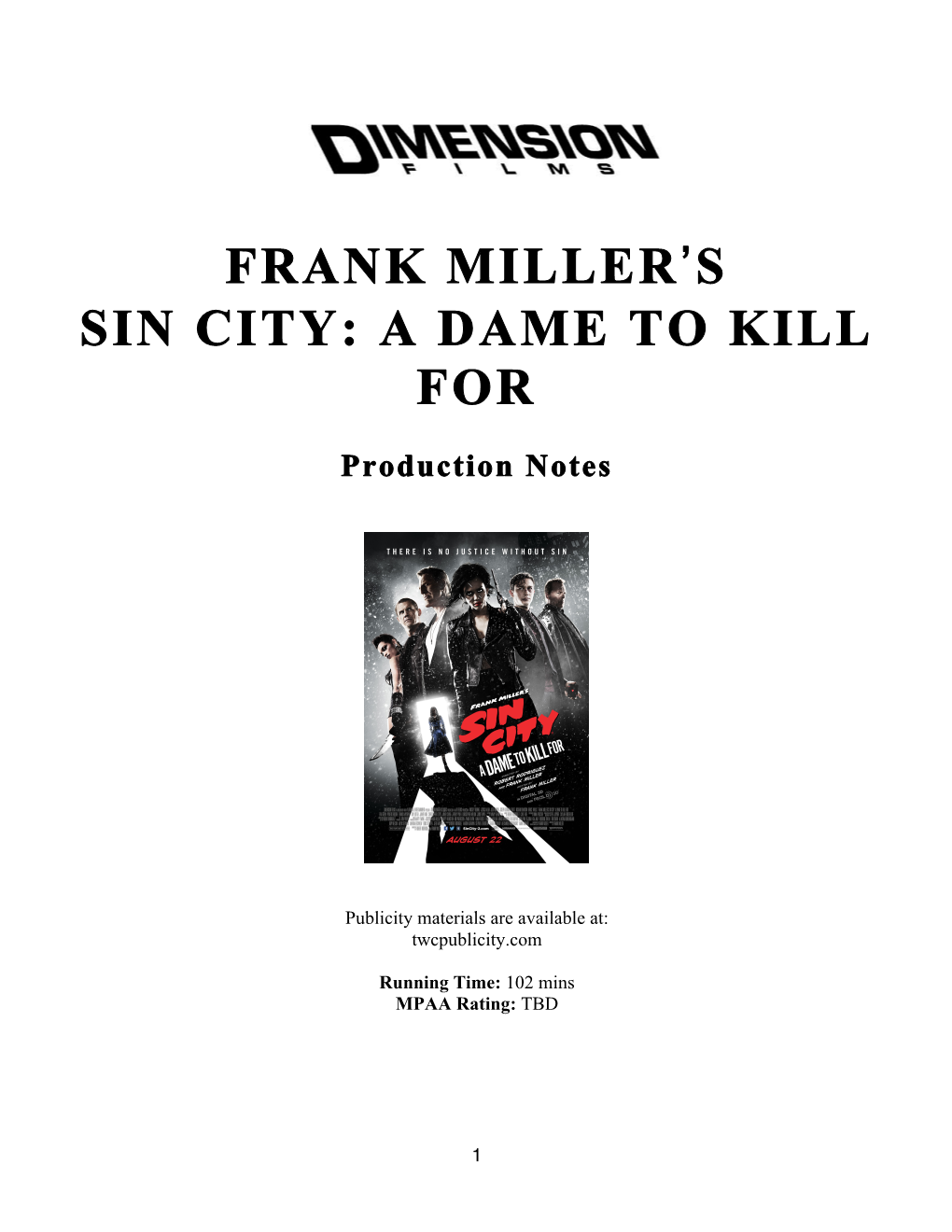 Frank Miller's Sin City