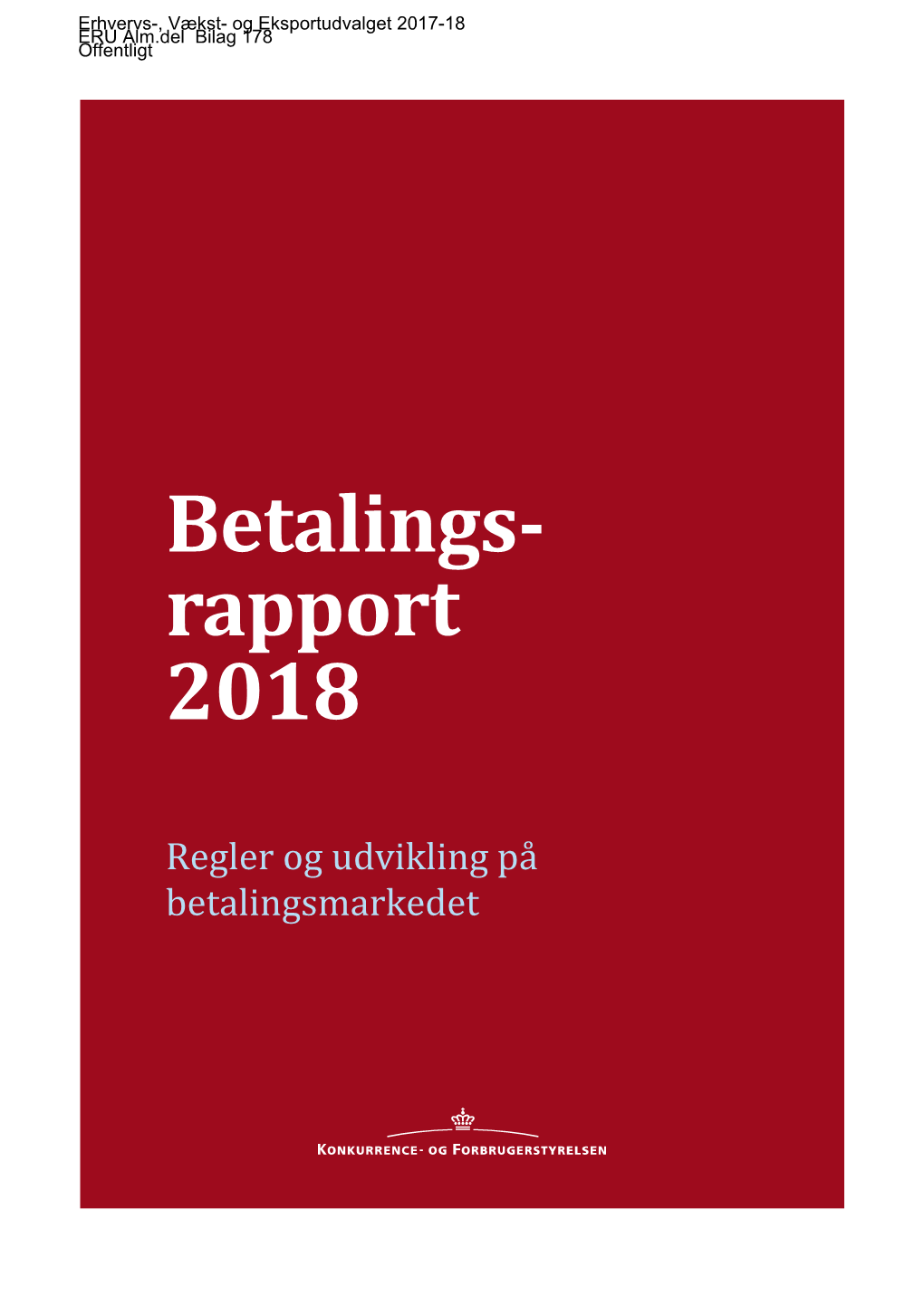 Betalings- Rapport 2018