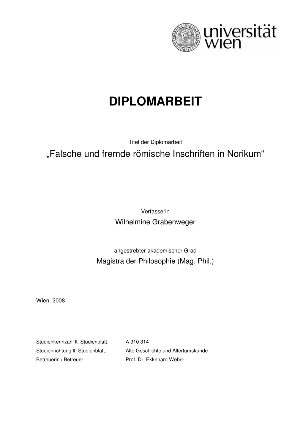 Diplomarbeit