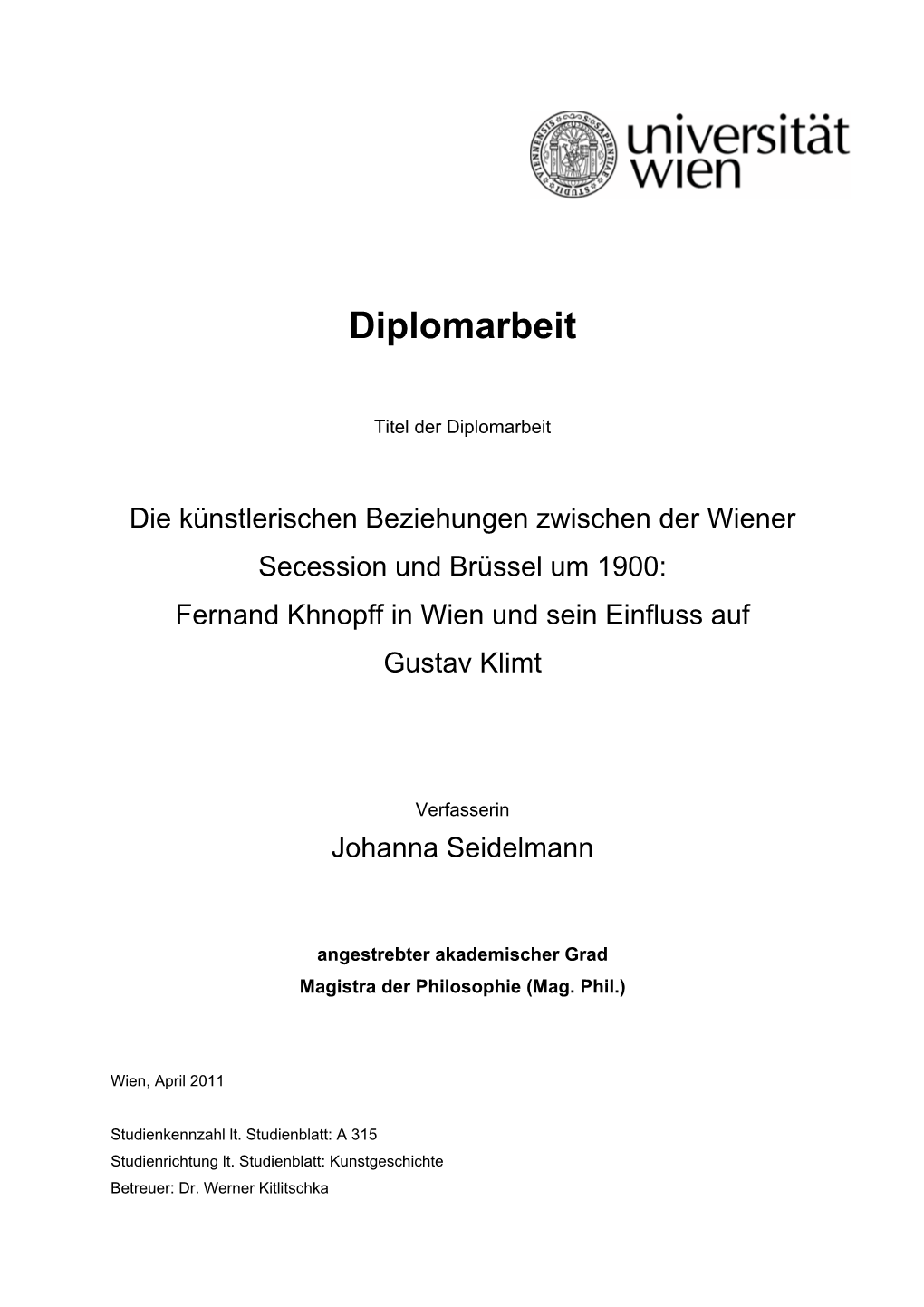 Diplomarbeit